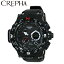 クレファー CREPHA ランニング 腕時計 アナデジウォッチ TS-AD096-BK