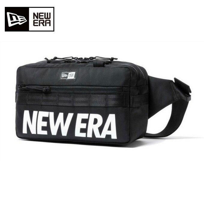 【9/1(木)0:00〜9/11(日)1:59限定対象商品500円クーポン発行中】ニューエラ NEW ERA ウエストバッグ メンズ レディース スクエア ウエストバッグ 7L プリントロゴ ブラック 12854720