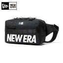 ニューエラ NEW ERA ウエストバッグ メンズ レディース スクエア ウエストバッグ 7L プリントロゴ ブラック 12854720