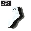 【まとめ買いで最大10％OFF！〜4/17 9:59】オークリー ゴルフ ソックス メンズ 3P ミドルソックス 93238JP-958 OAKLEY