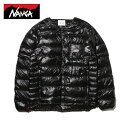 iK NANGA  EWPbg Y Ci[ EJ[fBKf^b`uX[u INNER DOWN CARDIGAN DETACHABLE SLEEVE N1ID BLK