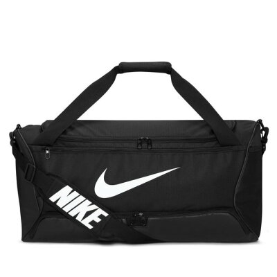 【全品対象最大10%OFFクーポン 10/24 20:00〜10/27 1:59】ナイキ ブラジリア 9.5 ダッフルバッグ M 60L ブラック 黒 DH7710-010 NIKE 旅行 国内旅行 部活 遠征 ボストンバッグ 大容量 - Image 1