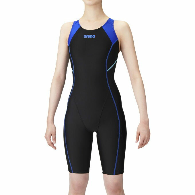 アリーナ arena フィットネス水着 オールインワン レディース サークルバックスパッツ ひっかけフィットパッド 着やストラップ LAR-1200W-BKRYのサムネイル