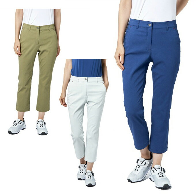 マンシング ゴルフパンツ レディース ストレッチコードレーンアンクルパンツ MGWTJD02CH ゴルフウェア 春夏 Munsingwear ストレッチ 裾上げ済み 涼しい オシャレ ゴルフ パンツのサムネイル