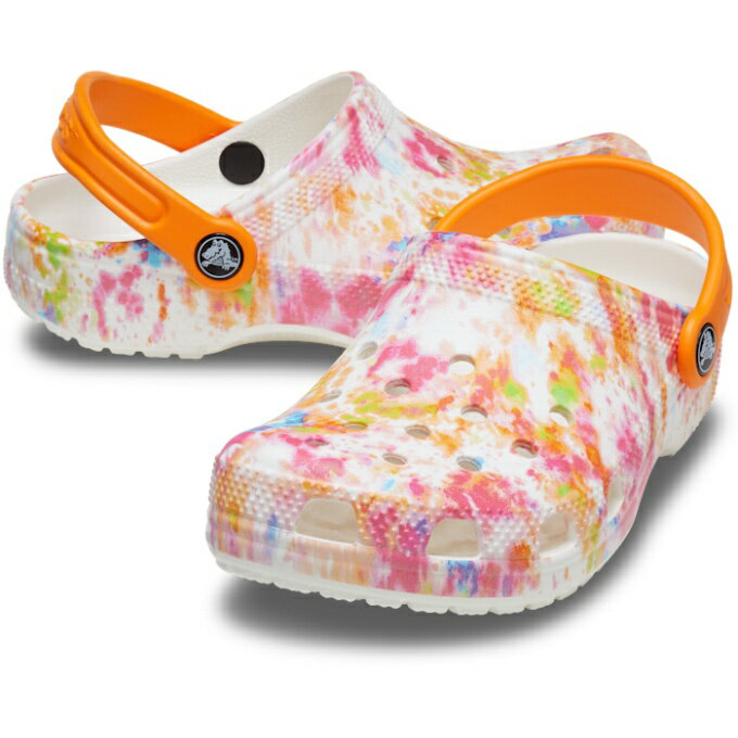 クロックス クロックサンダル ジュニア クラシック タイダイ グラフィック クロッグ キッズ KIDS' CLASSIC TIE-DYE GRAPHIC CLOG 206995-83B crocs