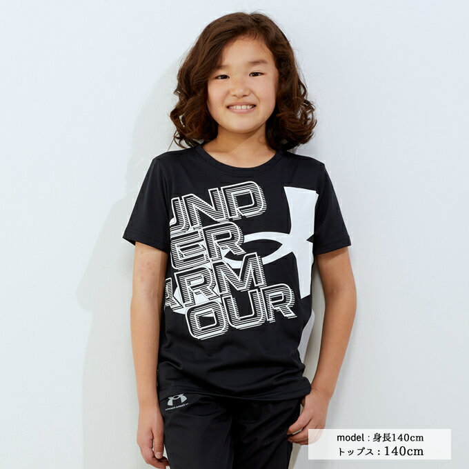 アンダーアーマー Tシャツ 半袖 ジュニア UA テック スーパー ビッグロゴ ショートスリーブ Tシャツ 1371811-001 UNDER ARMOUR