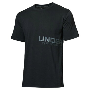 アンダーアーマー Tシャツ 半袖 メンズ UA ヘビーウエイト チャージドコットン ショートスリーブ Tシャツ ワードマーク 1371911-001 UNDER ARMOUR