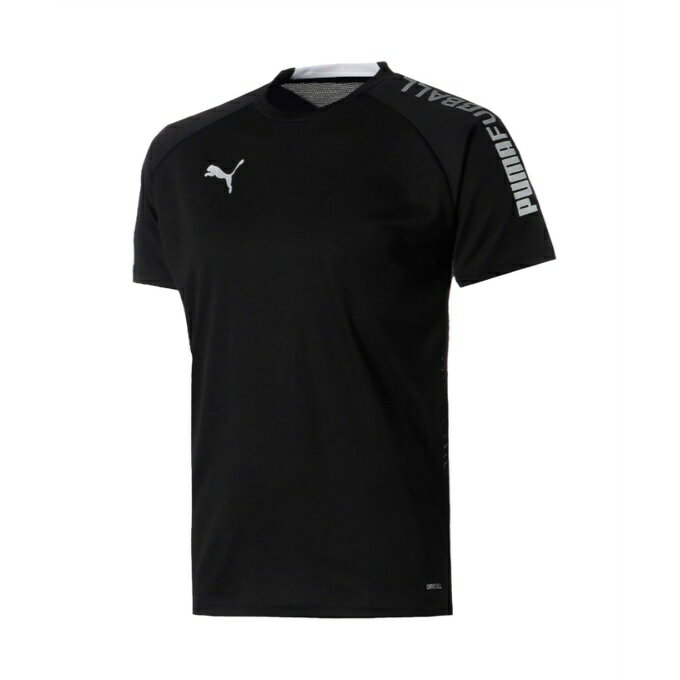 プーマ サッカーウェア プラクティスシャツ 半袖 メンズ FUSSBAL HYBRID 半袖Tシャツ 658016-01 PUMA