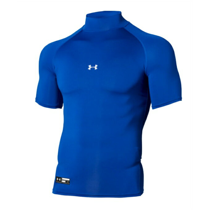 アンダーアーマー 野球 アンダーシャツ 半袖 メンズ UA HEATGEAR ARMOUR COMPRESSION SHORTSLEEVE MOCK 1358642-400 UNDER ARMOUR