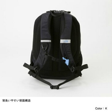【8/18(木)0:00〜8/20(土)23:59限定対象商品500円クーポン発行中】ノースフェイス リュックサック 22L ジュニア キッズ キッズラウンディ ブラック NMJ72202 K THE NORTH FACE バックパック バッグ