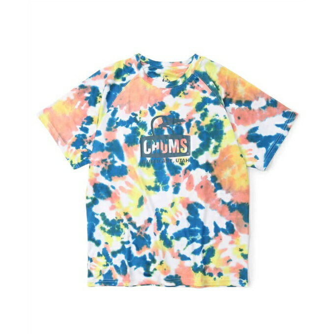 チャムス CHUMS ラッシュガード 半袖 メンズ スプラッシュブービーフェイスTシャツ CH01-1868 Ocean-Dye