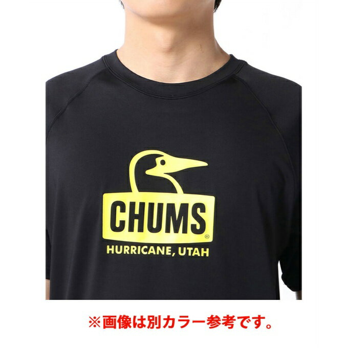 チャムス CHUMS ラッシュガード 半袖 メンズ スプラッシュブービーフェイスTシャツ CH01-1868 Ocean-Dye