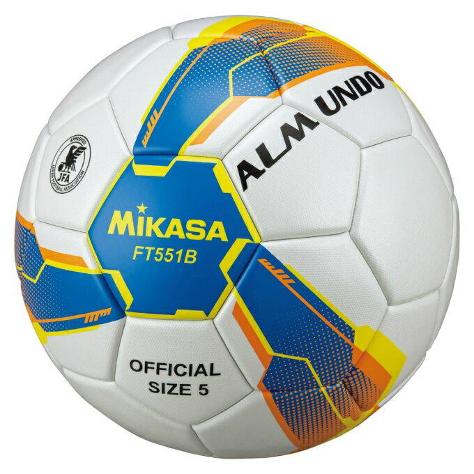 ミカサ MIKASA サッカーボール 5号球 検定球 メンズ ALMUNDO 検定球芝用 貼り BLY FT551B-BLY