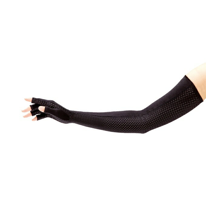 【全品対象最大10%OFF!11/20 20:00〜11/27 1:59】アームカバー UVカット レディース UVグローブ指あきロングPLUS 日焼け対策 紫...