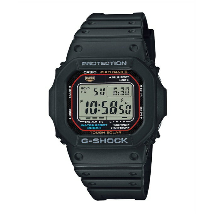 時計にタフネスという新たな概念を築き上げたG-SHOCK。 ■カラー：BK ■サイズ：4.32、1.27、4.67 ■素材：樹脂 ■原産国：タイ ■特徴：電波ソーラー 検索ワード：カシオ（CASIO）ランニングウォッチ ランニング時計