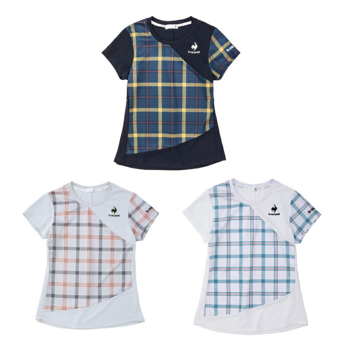 ルコックスポルティフ le coq sportif テニスウェア ゲームシャツ レディース COUCOUPARIS CHECK H/S QTWUJA06のサムネイル