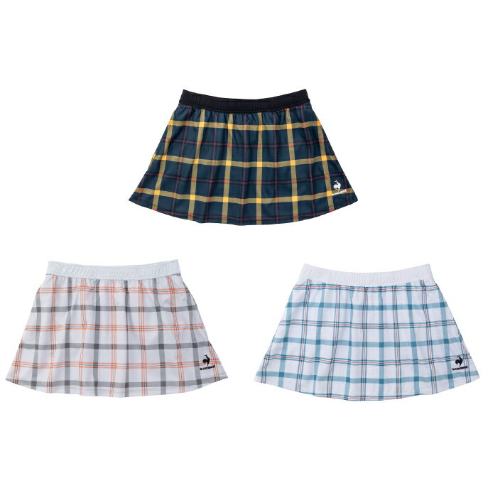 ルコックスポルティフ le coq sportif テニスウェア スコート レディース COUCOUPARIS チェックスコート QTWUJE06のサムネイル