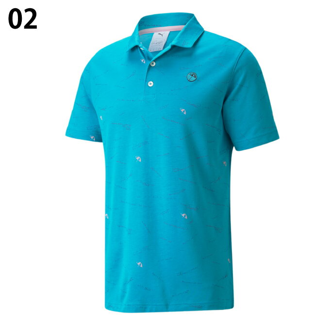 プーマ ゴルフウェア ポロシャツ 半袖 メンズ PUMA x ARNOLD PALMER スコアカード 533024 PUMA