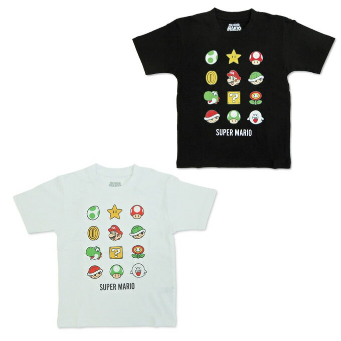スーパーマリオ Tシャツ 半袖 ジュニア マリオアイコン SS Tシャツ 22863095のサムネイル