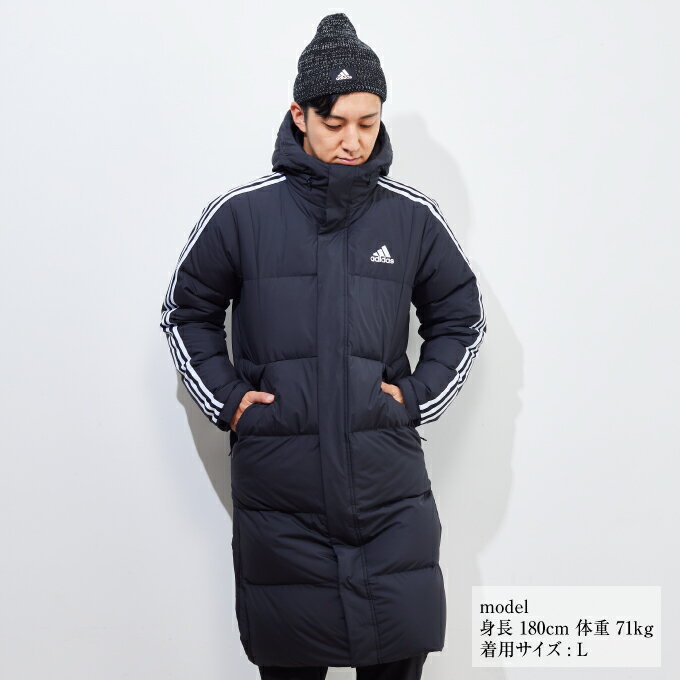 【楽天ライブショッピング視聴者限定全品ポイント3倍！最大6倍!※要エントリー 2023年11月18日19：30〜11月19日 9:59】 アディダス ロングコート メンズ U 3ST ロング ダウンコート TW331-HN2099 adidasのサムネイル
