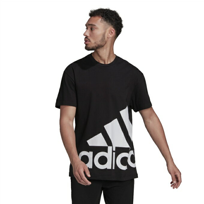 【期間限定P20倍 2023/6/4 20:00〜6/11 01:59】 アディダス Tシャツ 半袖 メンズ エッセンシャルズ ジャイアントロゴ 半袖Tシャツ HE1830 CV696 adidasのサムネイル