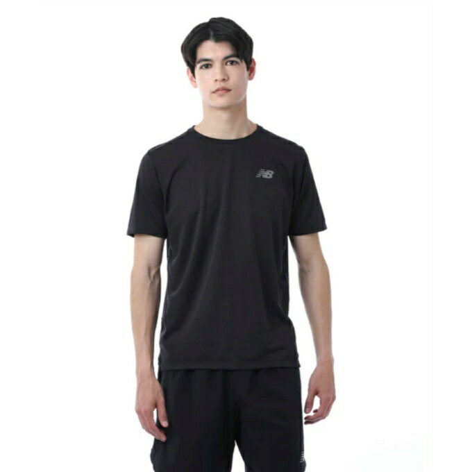 ニューバランス ランニングウェア Tシャツ 半袖 メンズ Impact ランショートスリーブTシャツ MT21262 BK new balance