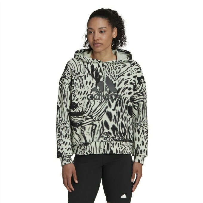 AfB X XEFbgp[J[ fB[X t[`[ ACR Aj}vg p[J[ Future Icons Animal Print Hoodie HL1958 DK701 adidas