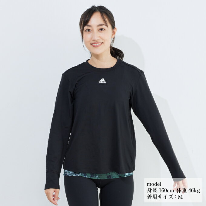 【まとめ買いで最大ポイント10倍2024年6/4 20：00〜6/11 1：59】アディダス Tシャツ 長袖 レディース AEROREADY スタジオ HD8942 HL451 adidas