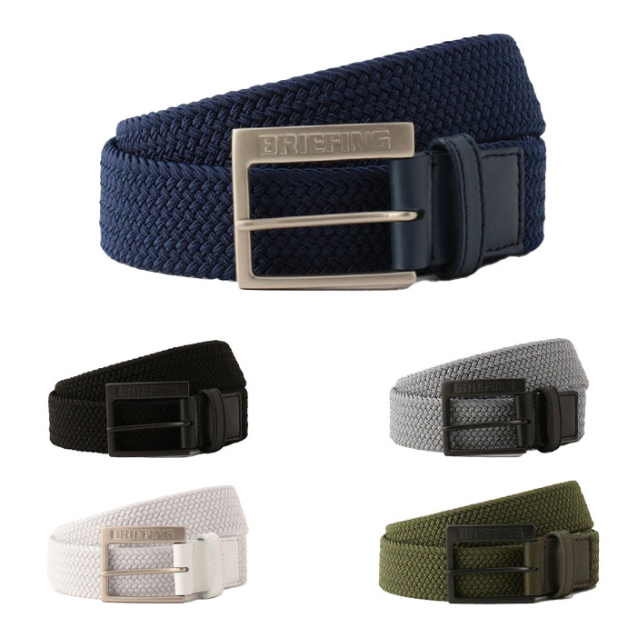 ブリーフィング BRIEFING ゴルフ ベルト メンズ バックルメッシュベルト SQUARE BUCKLE MESH BELT BRG221M01