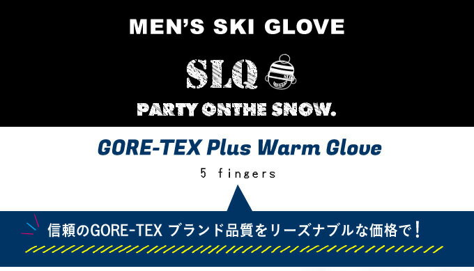 スキーグローブ レザー メンズ ゴアテックス 高保温素材シンサレート ゴアウォーム...
