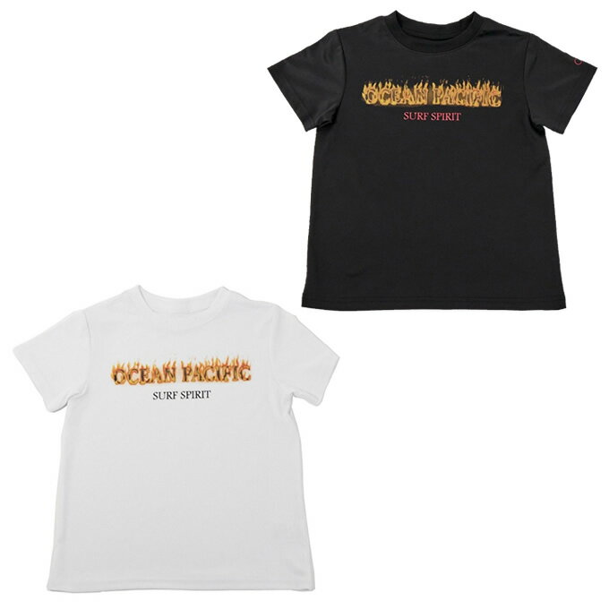 オーシャンパシフィック Tシャツ 半袖 ジュニア キッズ UV Tシャツ 121-248 接触冷感 暑さ対策 Ocean Pacific 子供 水着 スイムウェア