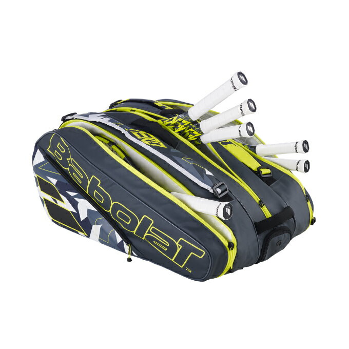 【9/1(木)0:00〜9/11(日)1:59限定対象商品1000円クーポン発行中】バボラ Babolat テニス バドミントン ラケットバッグ 12本用 メンズ レディース ピュアアエロラケットバッグ12本 751221