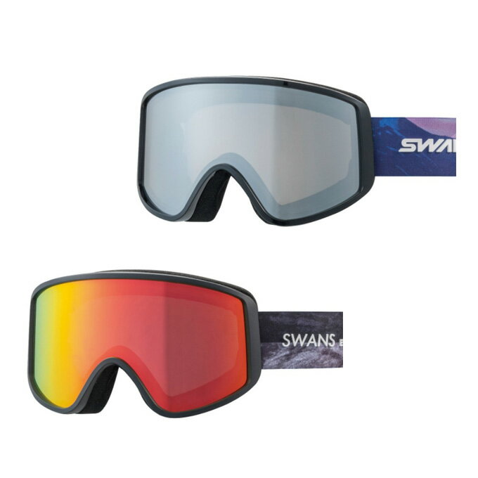スワンズ スキー スノーボードゴーグル メンズ レディース 眼鏡対応 ヘルメット対応 くもり止め ダブルレンズ UVカット 180-MDH 晴天～うす曇り 可視光線透過率48％ SWANS