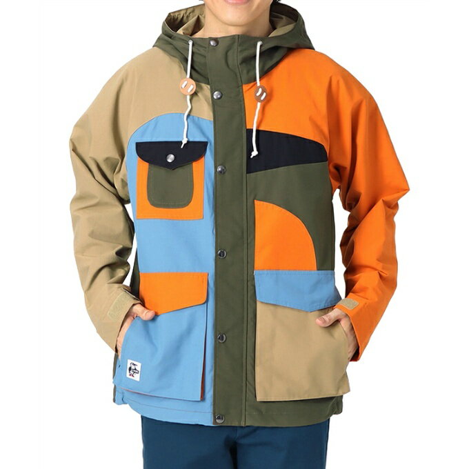 チャムスのワンポイントがさりげないベーシックなマウンテンパーカー