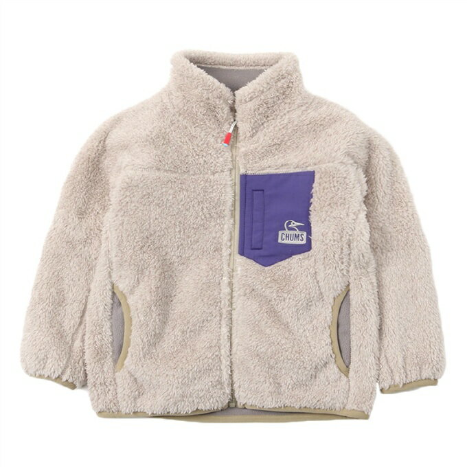 チャムス CHUMS フリース ジャケット ジュニア キッズ ボンディングフリースジャケット Kid's Bonding Fleece Jacket CH24-1041 Melange Grayのサムネイル