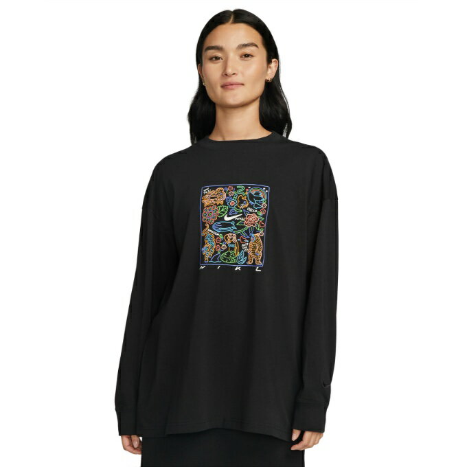 ナイキ Tシャツ 長袖 レディース スポーツウェア ウィメンズ ロングスリーブ トップ FB7214-010 NIKEのサムネイル