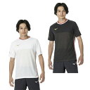 ミズノ サッカーウェア プラクティスシャツ 半袖 メンズ MO ハイブリッドフィールドシャツ P2MAA002 MIZUNO