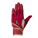 【全品対象最大10%OFFクーポン!7/13 10:00〜7/15 23:59】ミズノ 野球 バッティンググローブ 両手用 メンズ ZeroSpace 1EJE...