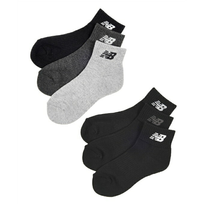 ニューバランス ソックス ジュニア3Pソックスショートレングス LAS35710 new balanceのサムネイル