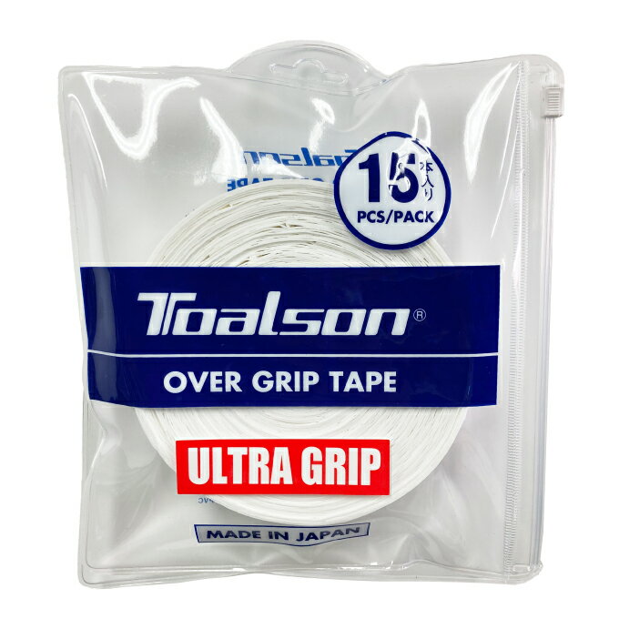 グリップテープ トアルソン TOALSON テニス バドミントン グリップテープ ウルトラグリップ ULTRA GRIP×15 1ETG0559