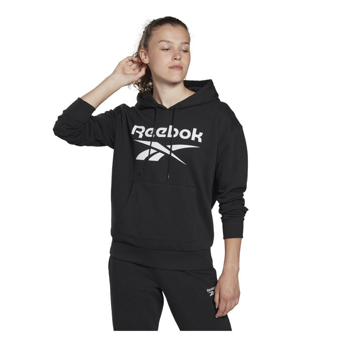 【楽天ライブショッピング視聴者限定全品ポイント3倍！最大6倍!※要エントリー 2023年11月18日19：30〜11月19日 9:59】 リーボック Reebok スウェットパーカー レディース アイデンティティ ロゴ フレンチテリー フーディー GI6699 04724のサムネイル