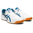 アシックス 卓球シューズ メンズ レディース ジュニア アタック ハイパービート ホワイト/マイコブル− ATTACK HYPERBEAT 4 10...