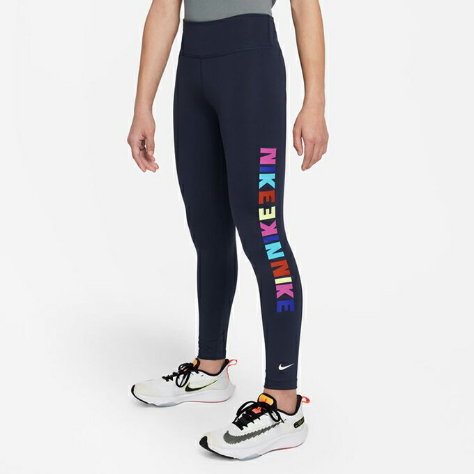 ナイキ ロングタイツ ジュニア YTH ガールズ DF ワン ロゴ PRNT レギンス DZ0766-451 NIKEのサムネイル