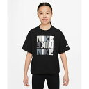 ナイキ Tシャツ 半袖 ジュニア YTH ガールズ NSW ボクシー プリント SS Tシャツ DZ3579-010 NIKE