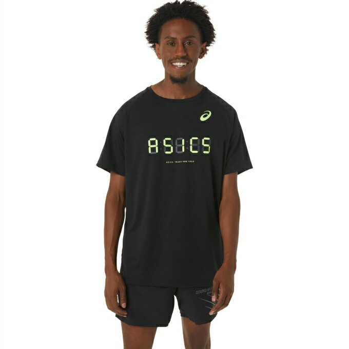 アシックス 陸上 ウェア 半袖Tシャツ メンズ プリント半袖シャツ 2091A624-001 asics