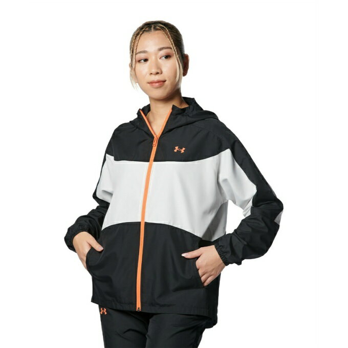 アンダーアーマー ウインドブレーカー ジャケット レディース UA MESH LINER WOVEN SOLID 1378320-001 UNDER ARMOURのサムネイル
