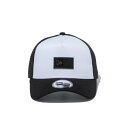 ニューエラ NEW ERA 帽子 キャップ メンズ レディース 9FORTY A-Frame トラッカー Leather Patch ボックスロゴ ホワイト/ブラック 9FORTY A-FRAME TRK 13515923