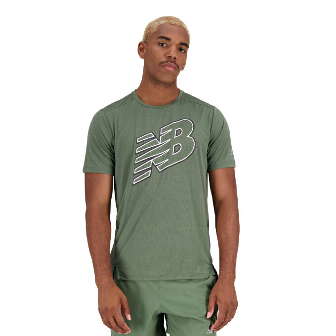 ニューバランス ランニングウェア Tシャツ 半袖 メンズ AccelerateグラフィックショートスリーブTシャツ MT23224 DON new balance