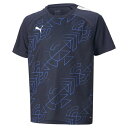 プーマ サッカーウェア 半袖シャツ ジュニア Q1 LIGA グラフィック半袖シャツ 658674-06 PUMA