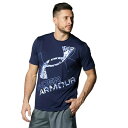 【エントリーでポイント最大15倍！】アンダーアーマー Tシャツ 半袖 メンズ UAテック ショートスリーブTシャツ エクストララージロゴ トレーニング MEN 1378362-410 UNDER ARMOUR